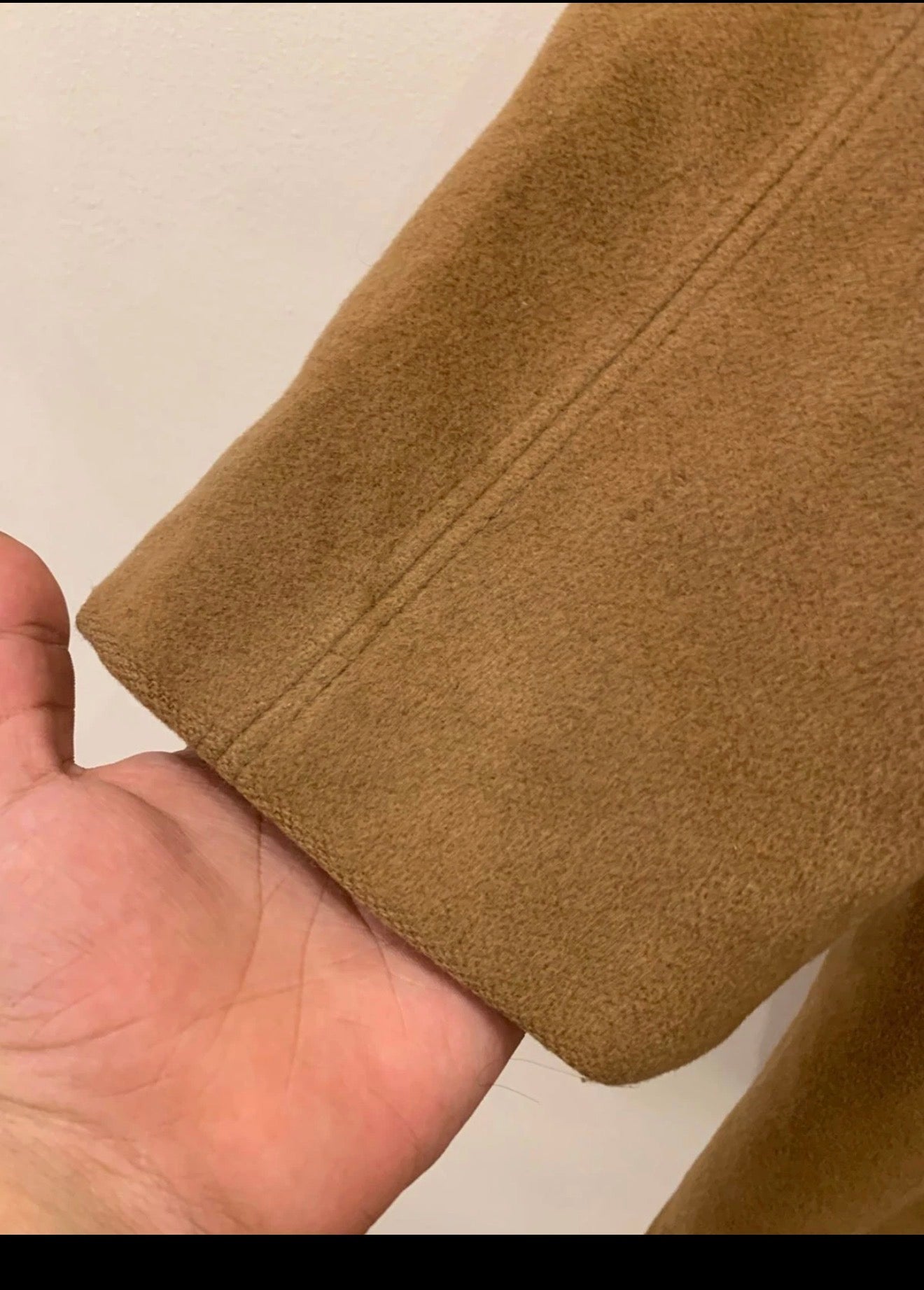 1970s vintage pure woollen wool brown classic raglan over coat 44R