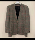 Vintage pure wool glen check classic unique jacket blazer 42 L 12
