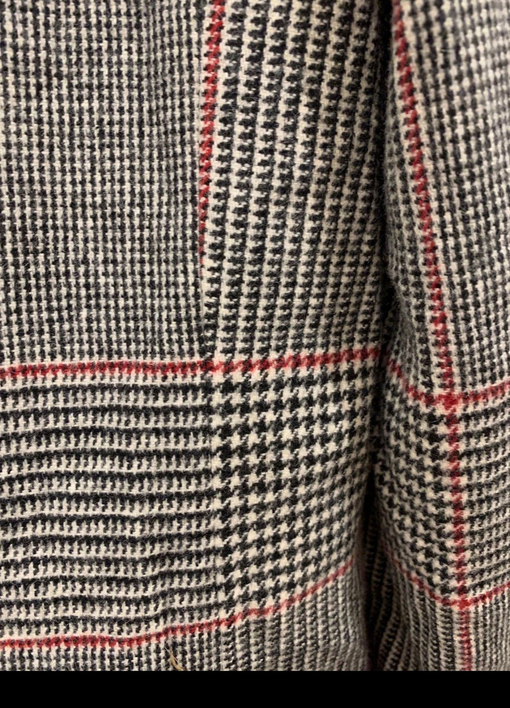 Vintage pure wool glen check classic unique jacket blazer 42 L 12