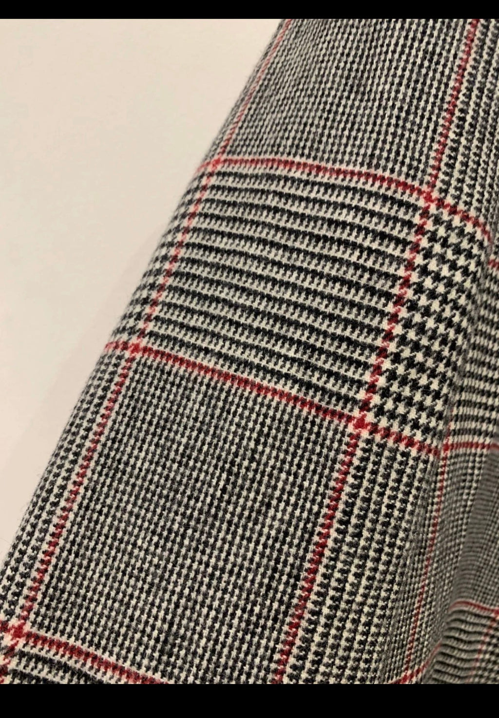 Vintage pure wool glen check classic unique jacket blazer 42 L 12