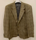 Vintage Joseph Abboud pure wool glen check classic brownish jacket blazer 42R