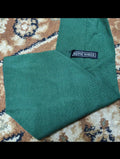 1970s Vintage classic 100% pure wool Retro green wide neck tie