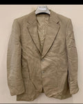 1970s Vintage pure wool classic beige 2 button unique suit 42R