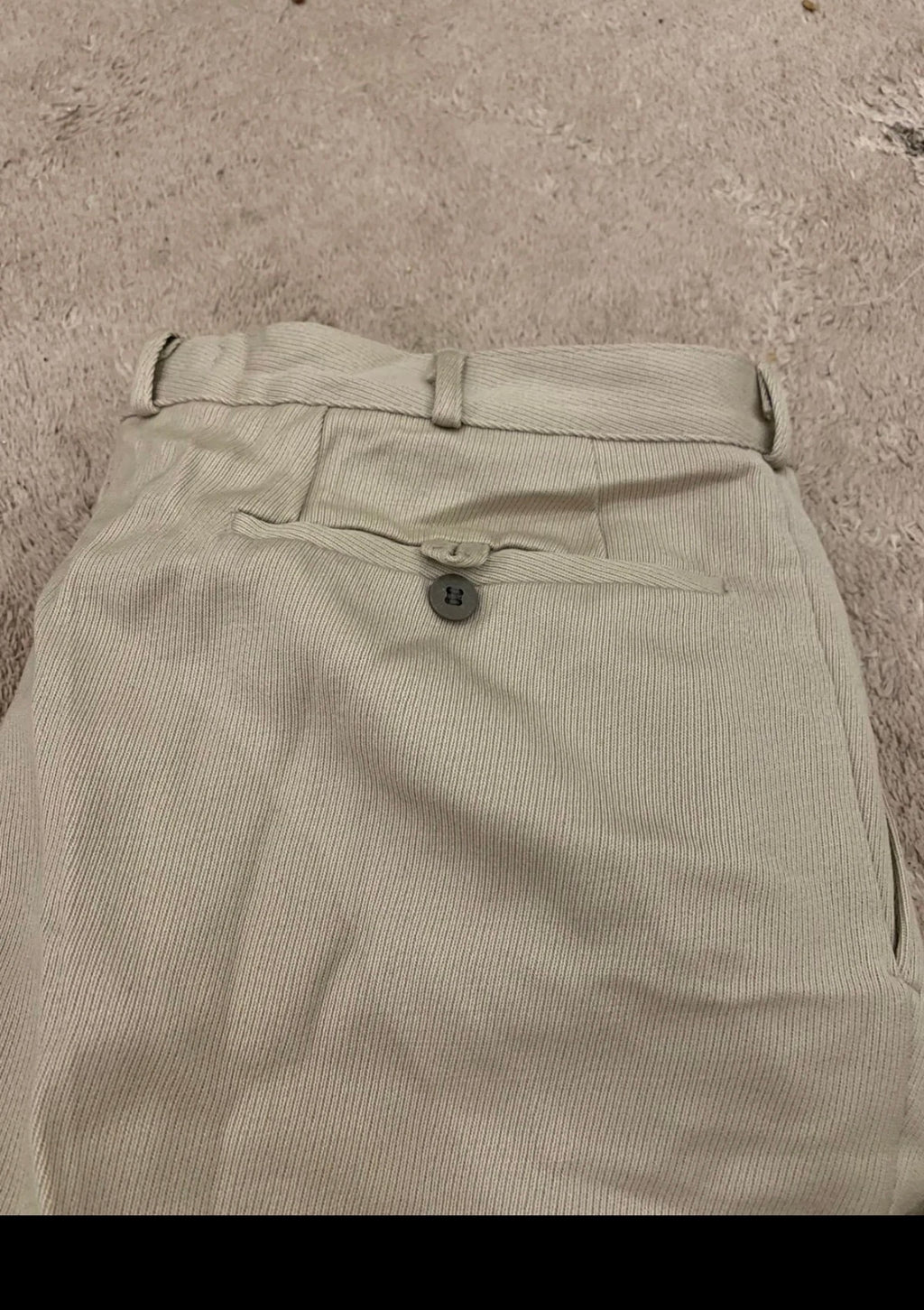 1970s Vintage pure wool classic beige 2 button unique suit 42R