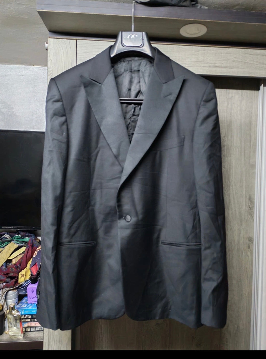Ermenegildo Zegna superfine pure wool classic Night Tuxedo jacket blazer 42R 42L