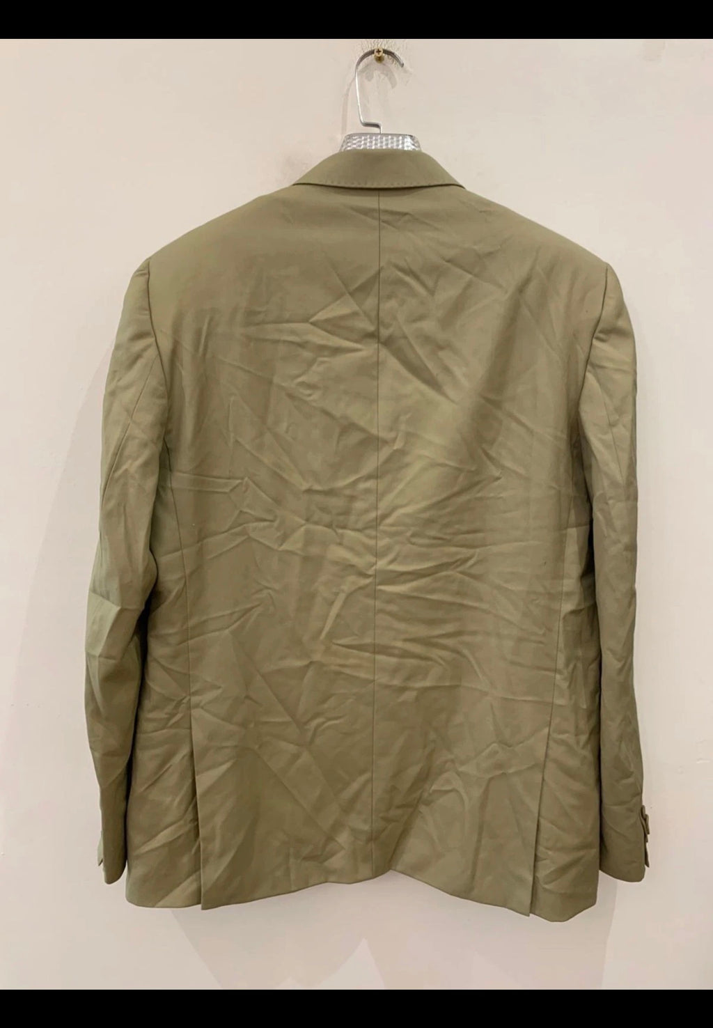 Vintage Superfine pure wool classic greenish beige 3 button suit 44L