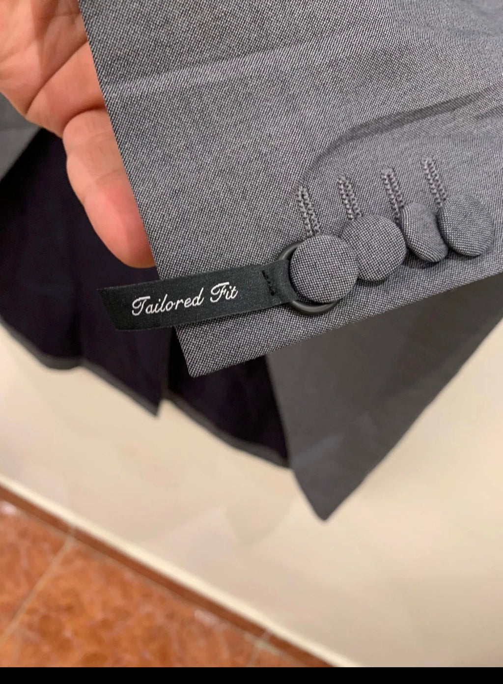Classic wool blend unique gray morning frock tail over coat 46L 46R XL