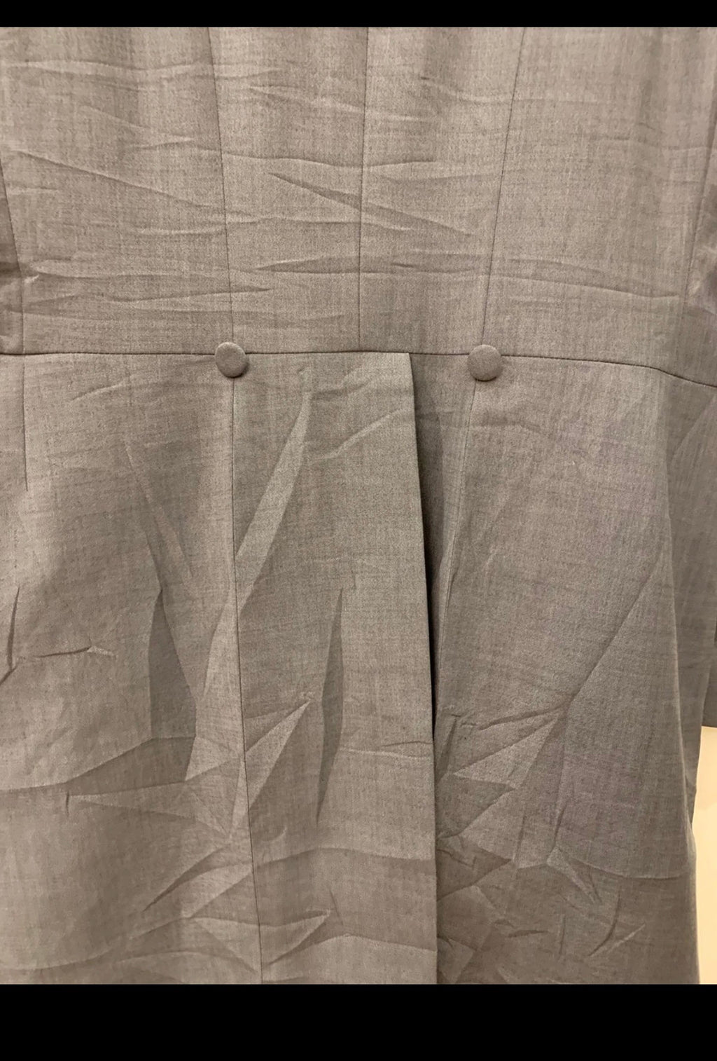 Classic wool blend unique gray morning frock tail over coat 46L 46R XL
