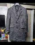 Classic unique style wool blend camouflage Andrew Marc slim over coat 40R 40S