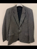 Vintage Westbury pure wool tweed herringbone Charcoal 2 button suit 44L 44R