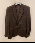 Vintage Chester Barrie 100% pure cashmere Windowpane brown jacket blazer 42L