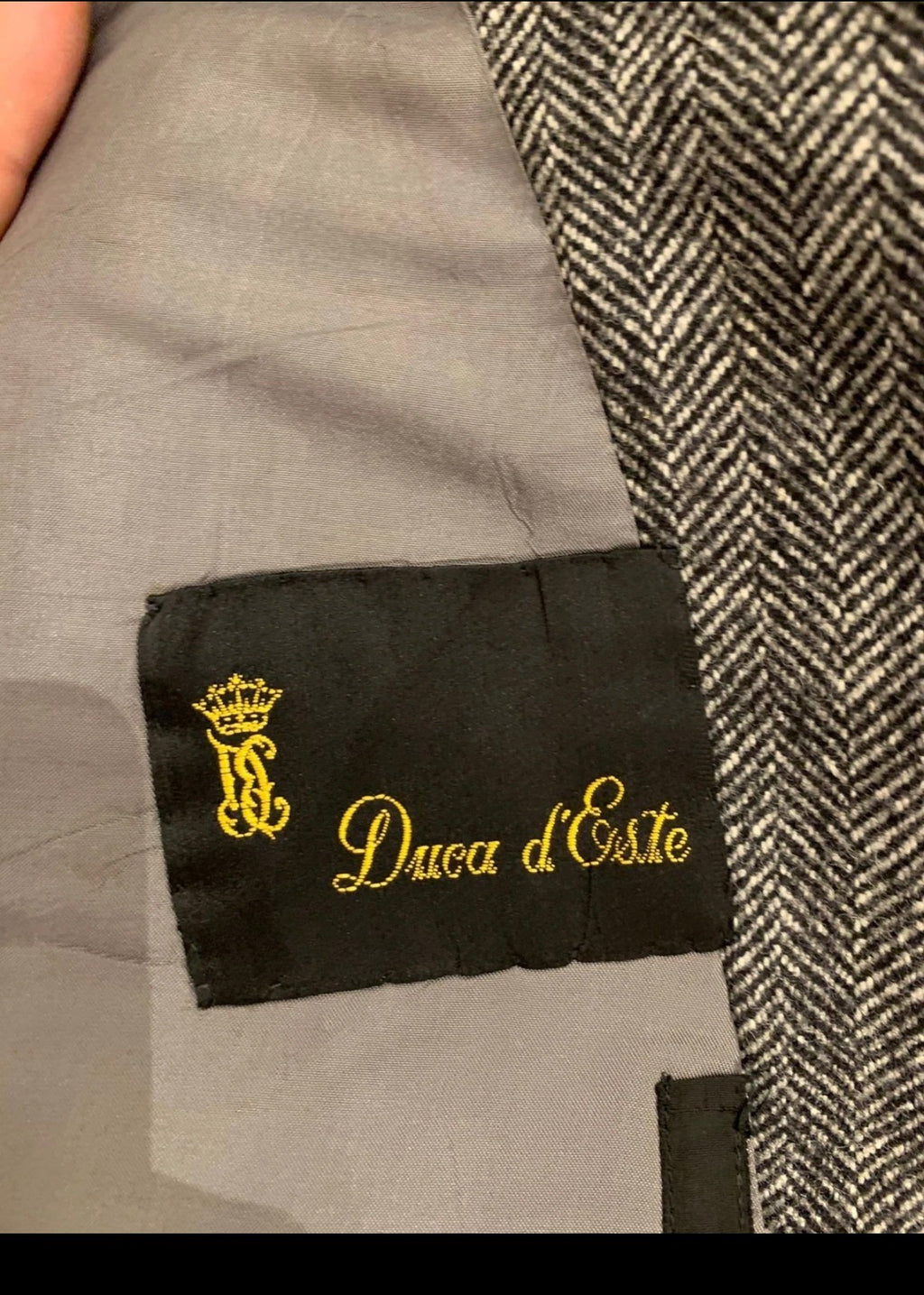 Vintage Francesco Smalto paris pure wool double breasted over coat 42R 42L