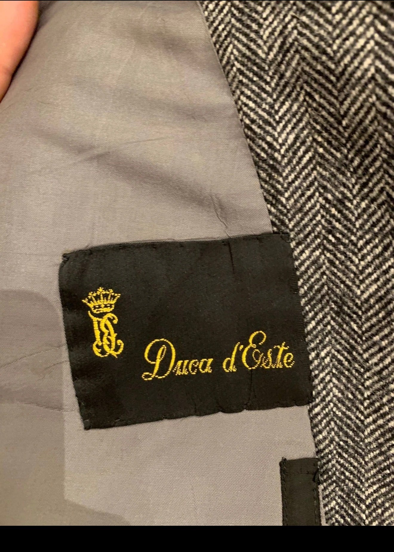 Vintage Francesco Smalto paris pure wool double breasted over coat 42R 42L