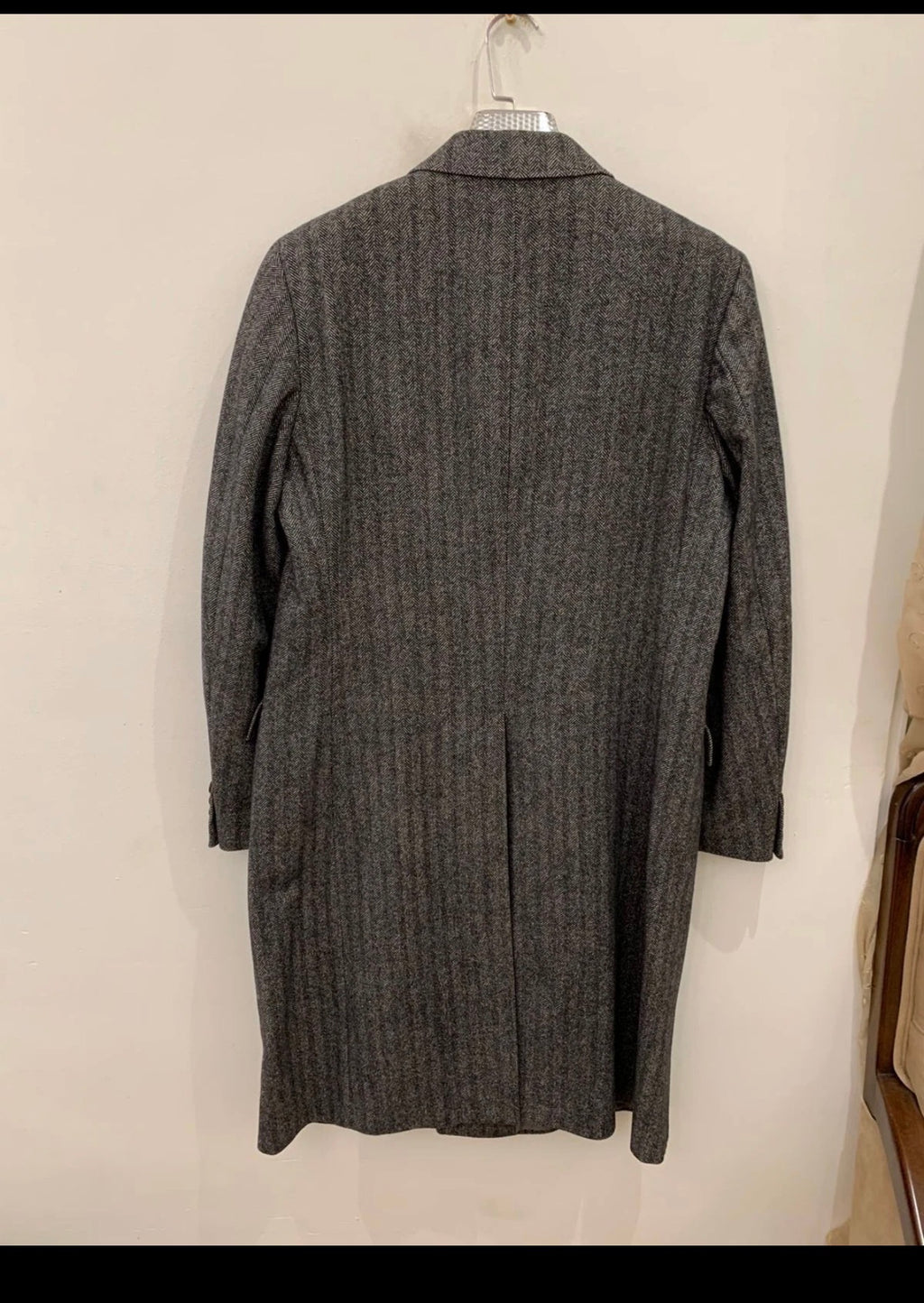 Vintage Francesco Smalto paris pure wool double breasted over coat 42R 42L