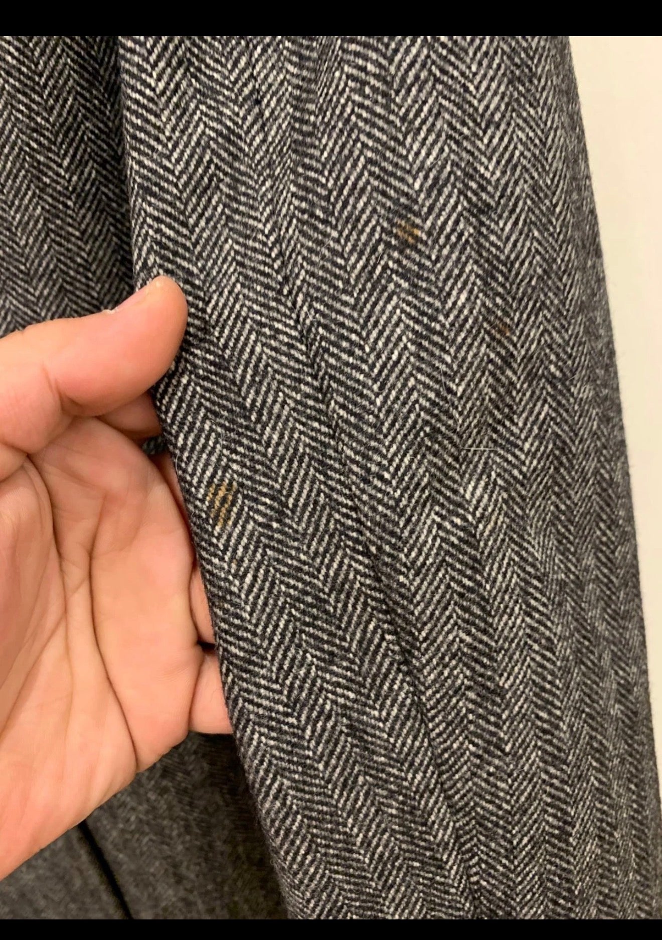 Vintage Francesco Smalto paris pure wool double breasted over coat 42R 42L