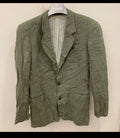 Vintage pure wool Windowpane green classic hunting jacket blazer 38R