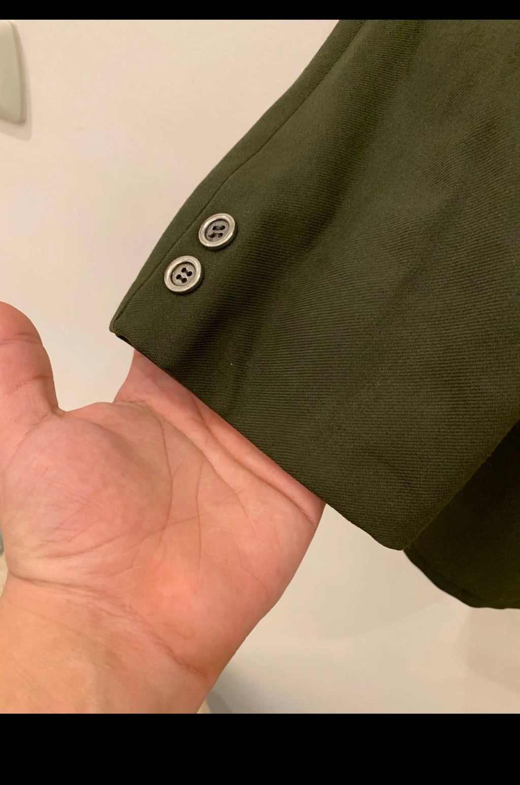 1970s Vintage wool blend classic green hunting jacket blazer 42R 42S