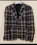Classic Joop wool blend camouflage plaid unique jacket blazer 38L 38R