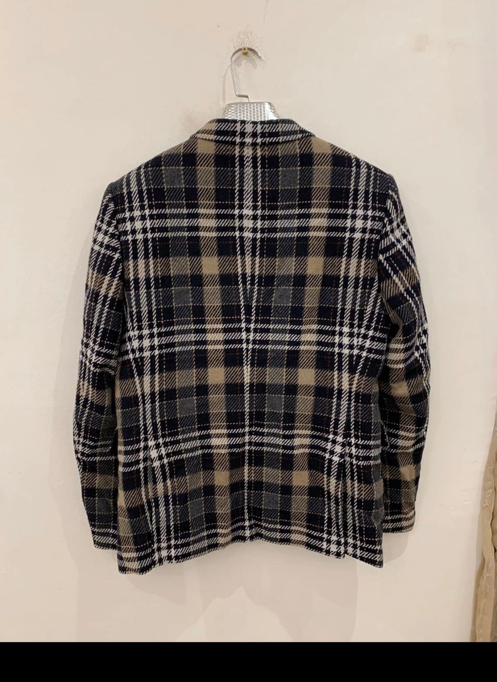 Classic Joop wool blend camouflage plaid unique jacket blazer 38L 38R