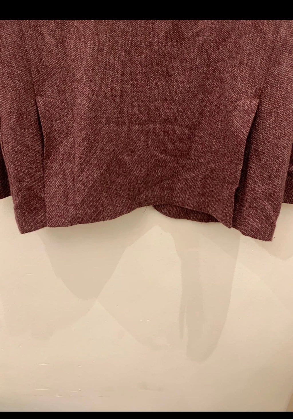 Classic Gutteridge pure wool soft tweed burgundy jacket blazer 44R 44L