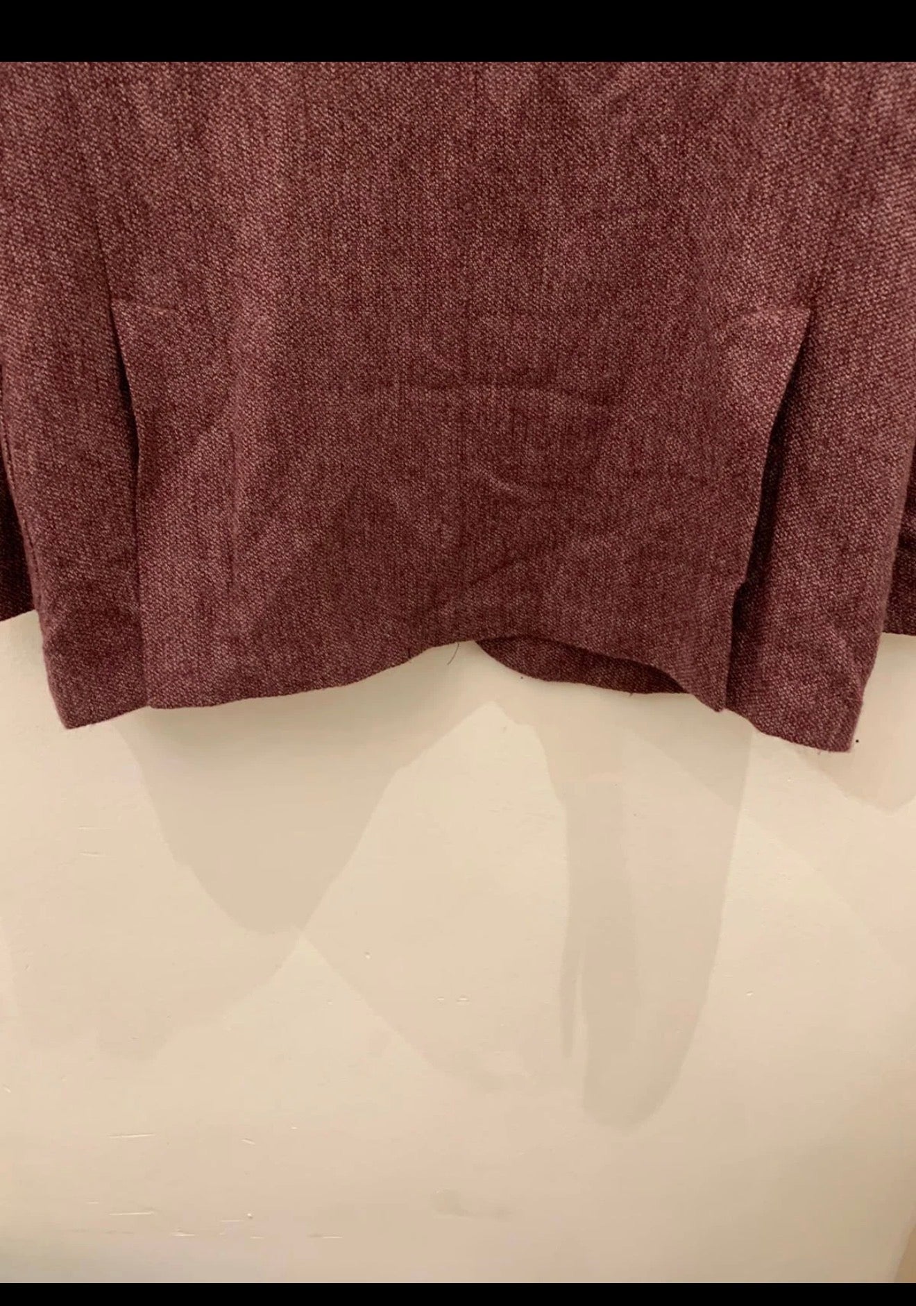 Classic Gutteridge pure wool soft tweed burgundy jacket blazer 44R 44L