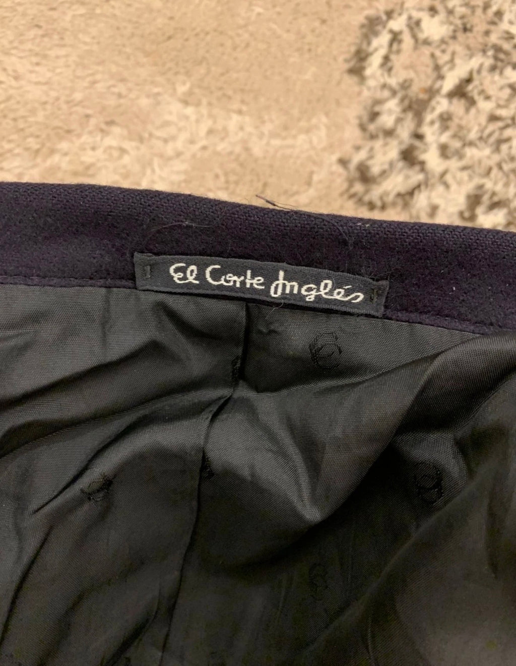 Vintage 100% pure cashmere Crombie classic navy jacket blazer 40S 40R