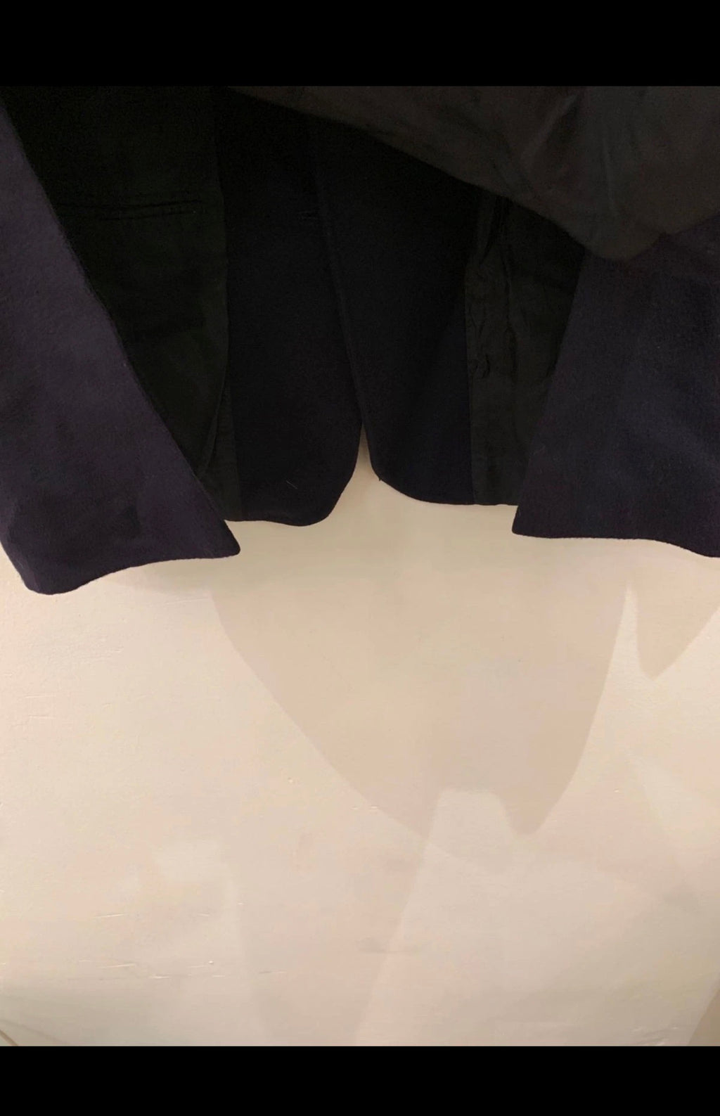 Vintage 100% pure cashmere Crombie classic navy jacket blazer 40S 40R