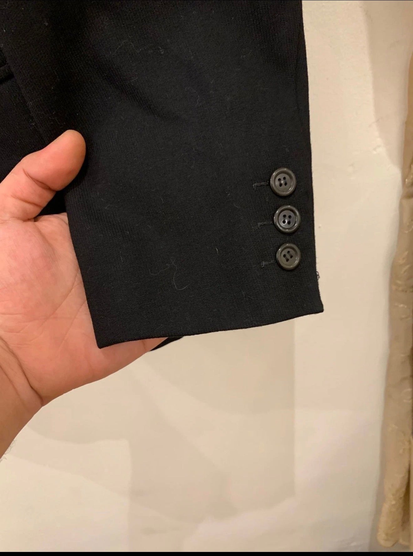 1970s Vintage pure wool Stroller black 2 button classic jacket blazer 40R