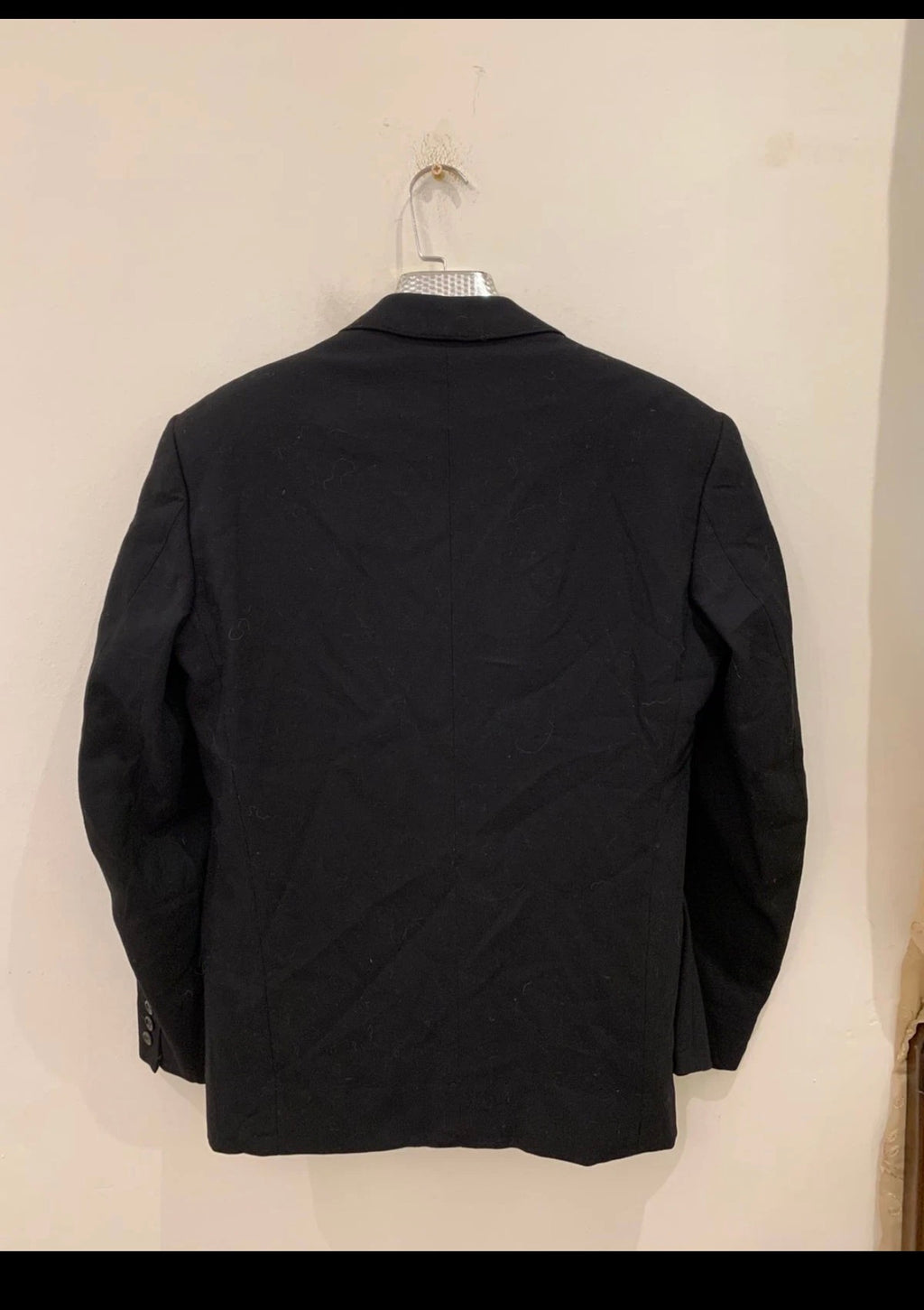 1970s Vintage pure wool Stroller black 2 button classic jacket blazer 40R