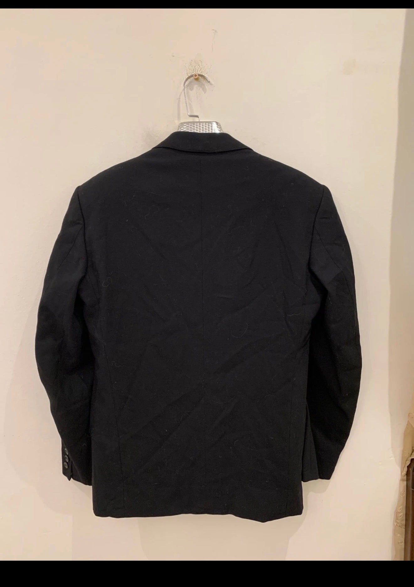 1970s Vintage pure wool Stroller black 2 button classic jacket blazer 40R