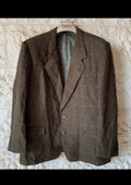 Vintage pure wool cloth Ermenegildo Zegna houndstooth classic jacket blazer 44R