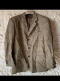 Vintage Atwardson wool cashmere Windowpane brown classic jacket blazer 44R