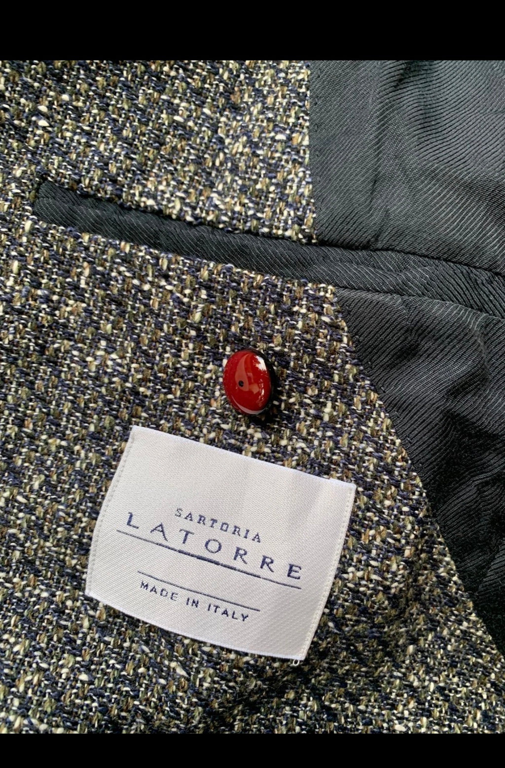 Sartoria Latorre Cotton wool blend classic jacket blazer 42R
