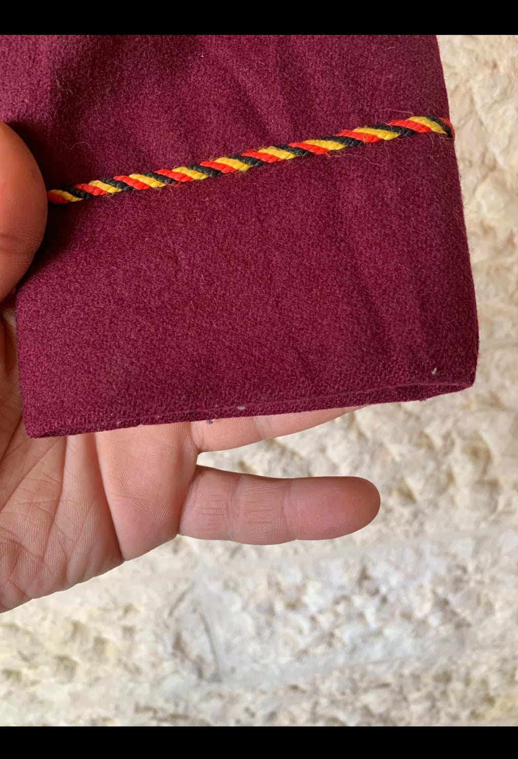 Classic unique boating rowing wool blend burgundy jacket blazer 38S 38R