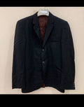 1960s vintage all worsted wool classic glen check bluish jacket blazer 38R