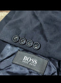 Vintage Hugo Boss Al Capone pure wool double breasted classic navy suit 42R
