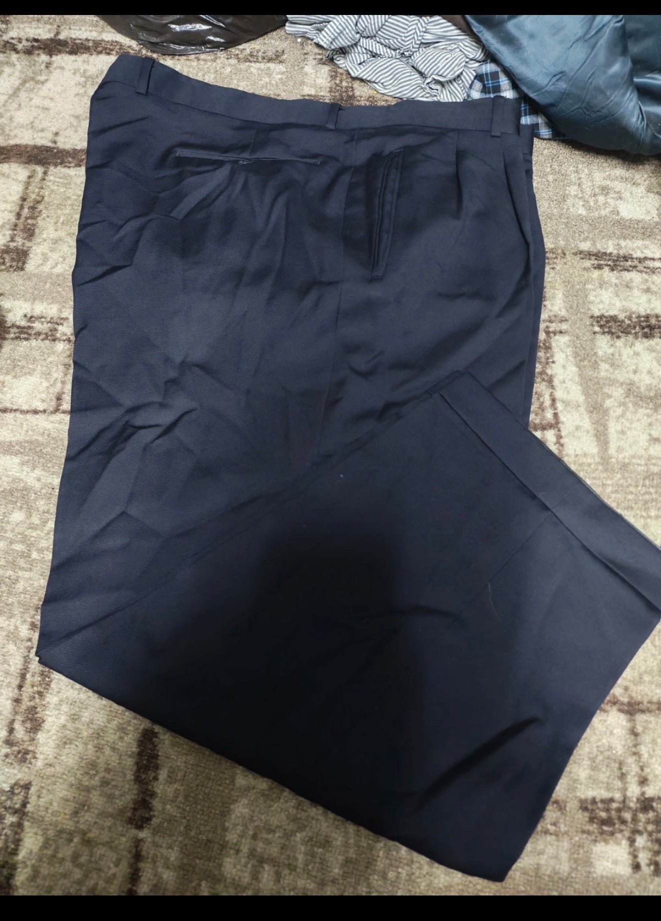 Vintage Hugo Boss Al Capone pure wool double breasted classic navy suit 42R