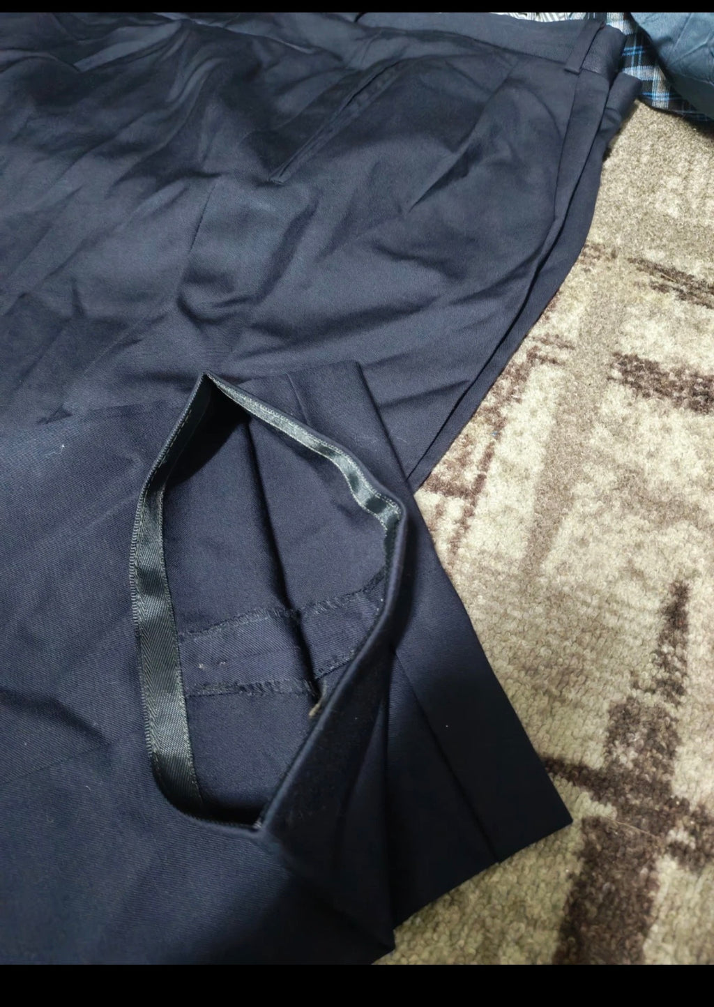Vintage Hugo Boss Al Capone pure wool double breasted classic navy suit 42R