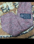 Vintage classic 100% pure wool handwoven tweed Retro brownish neck tie