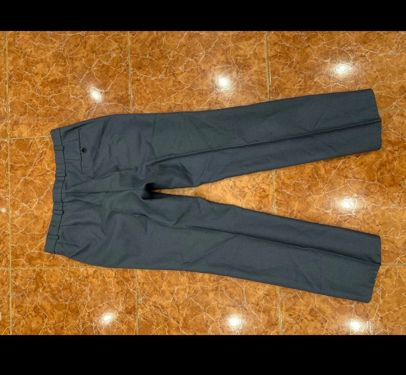 Vintage classic pure wool unique blue 3 button suit 40R 40S