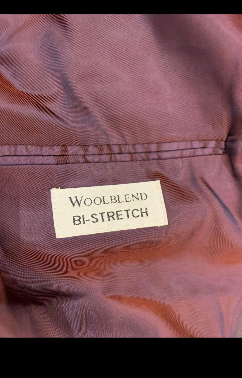 Vintage wool blend classic peak lapel purple 2 button suit 40R 40L