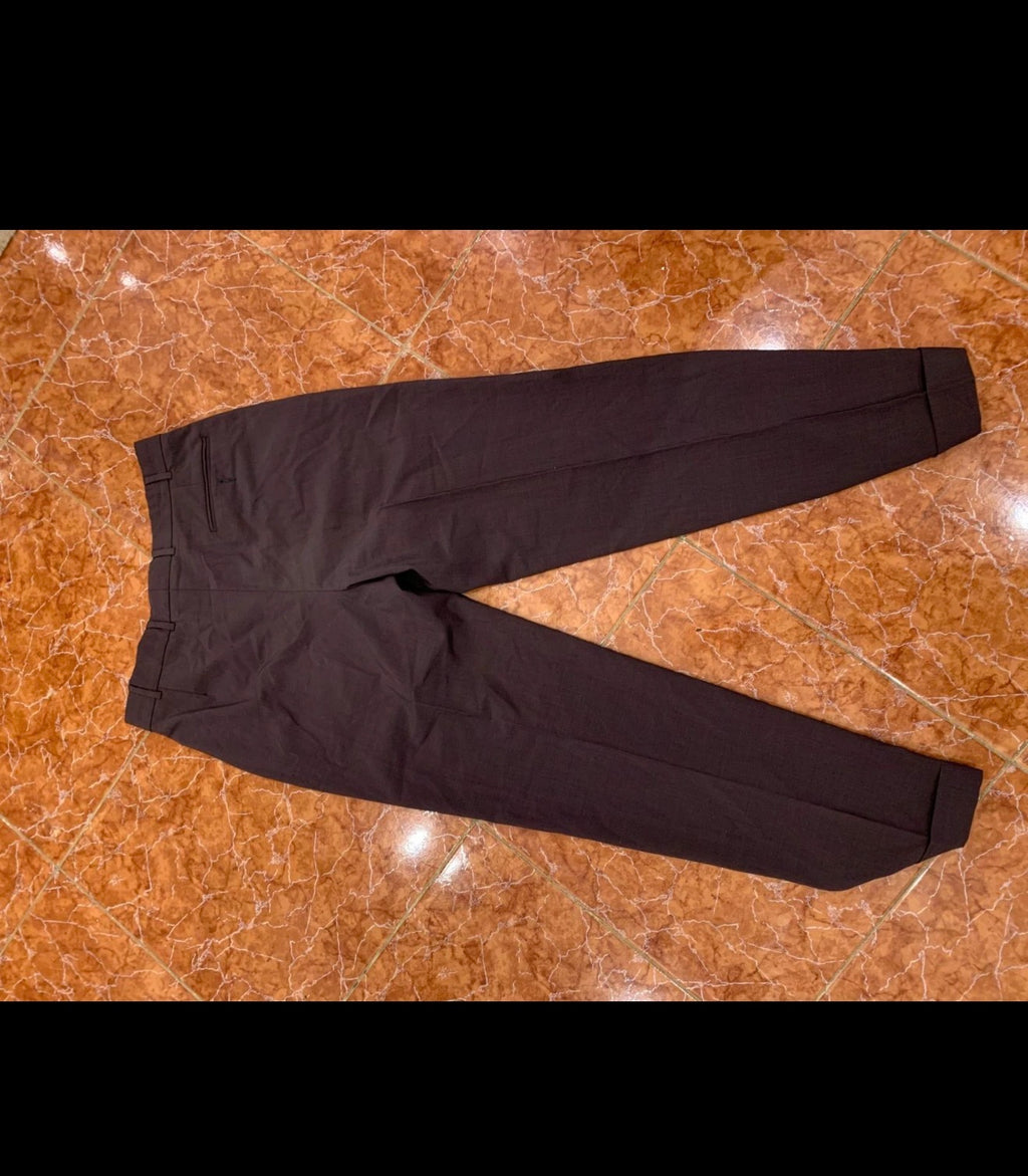 Vintage wool blend classic peak lapel purple 2 button suit 40R 40L