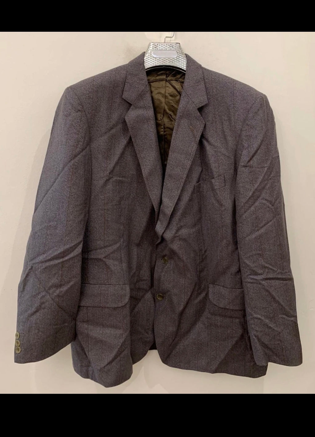 Vintage Dunn & Co all worsted Donegal woolhunting brownish jacket blazer 44R 44L