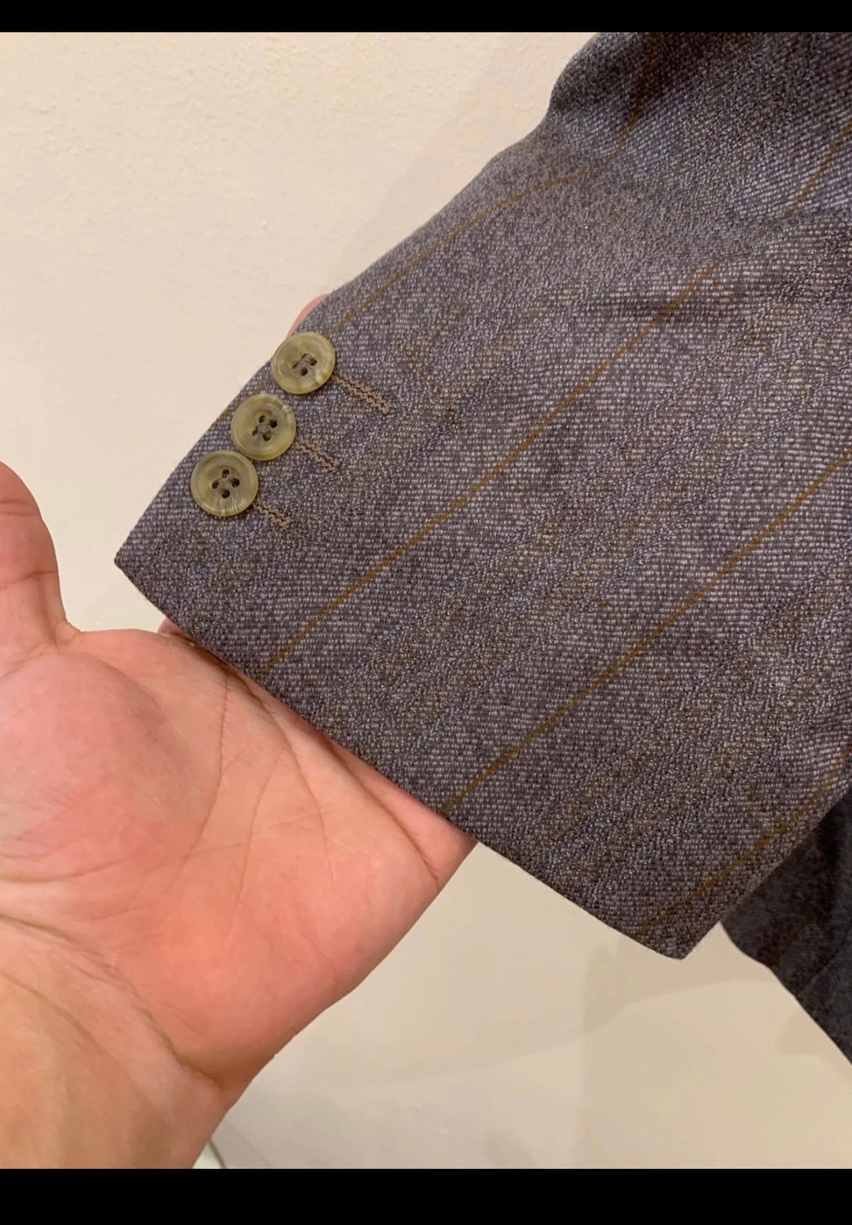 Vintage Dunn & Co all worsted Donegal woolhunting brownish jacket blazer 44R 44L