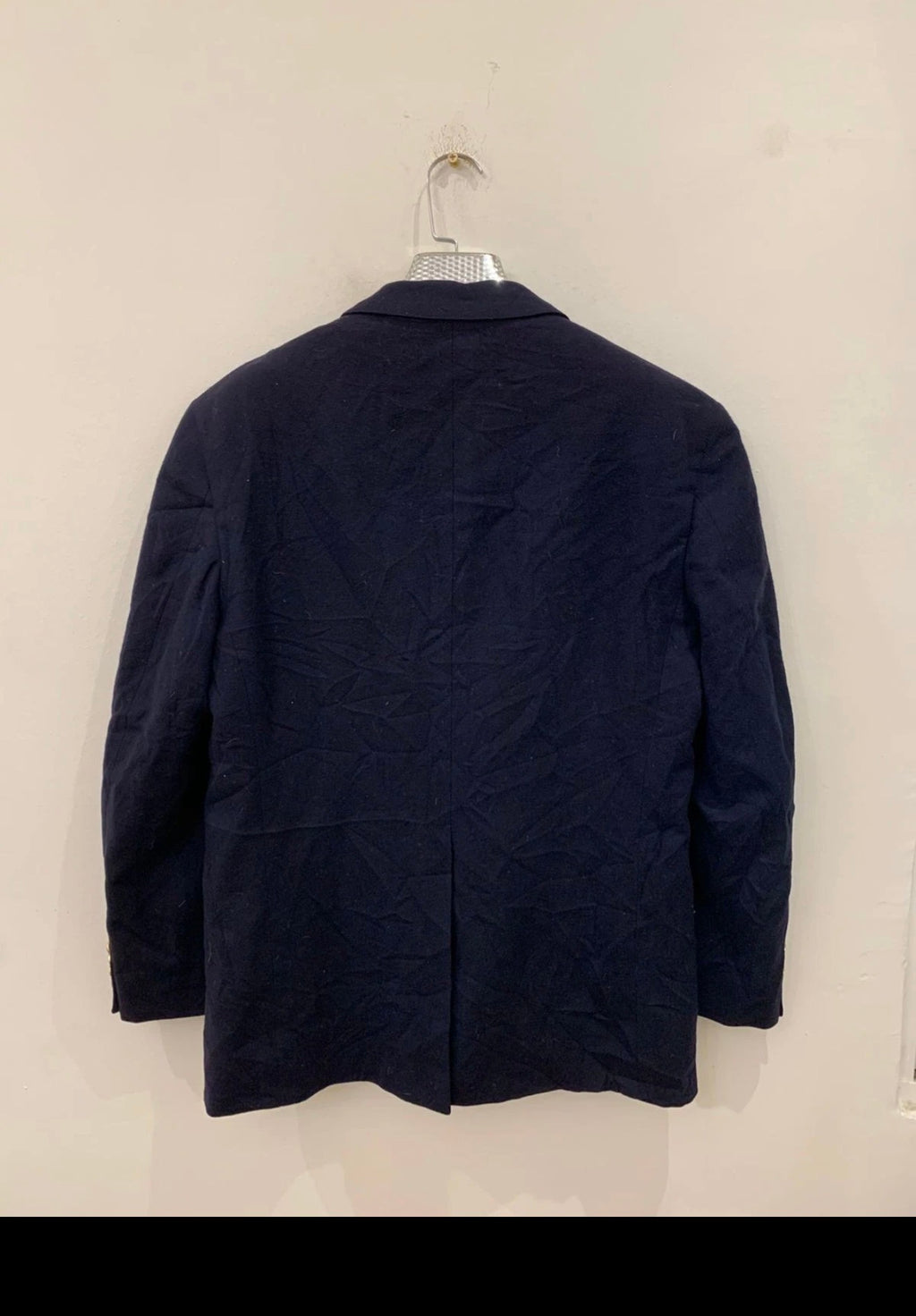 Vintage Polo University Club Ralph Lauren pure wool gold button navy blazer 42R