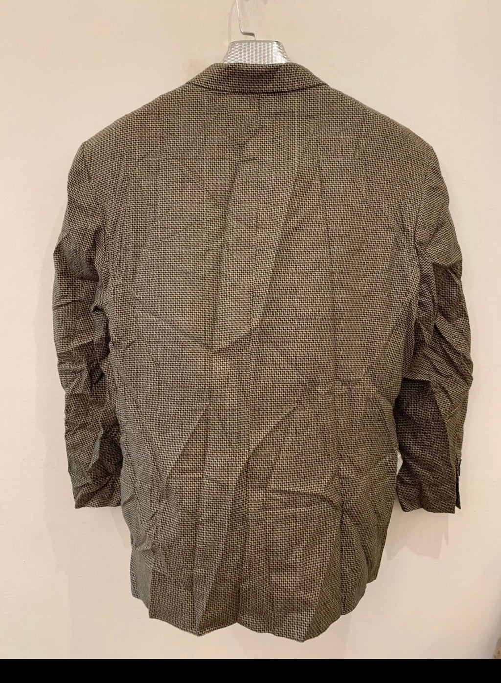 Vintage Daniel Hechter Wool Silk double breasted brown jacket blazer 42R
