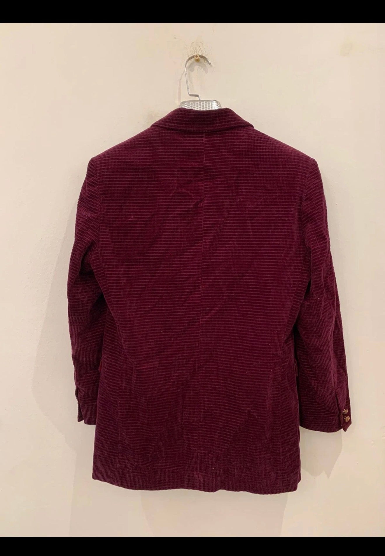 Classic 100% cotton Corduroy burgundy hunting jacket blazer 36R 36S