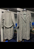 Vintage Forecaster Boston Wool blend db belted camouflage over coat 42 12 L