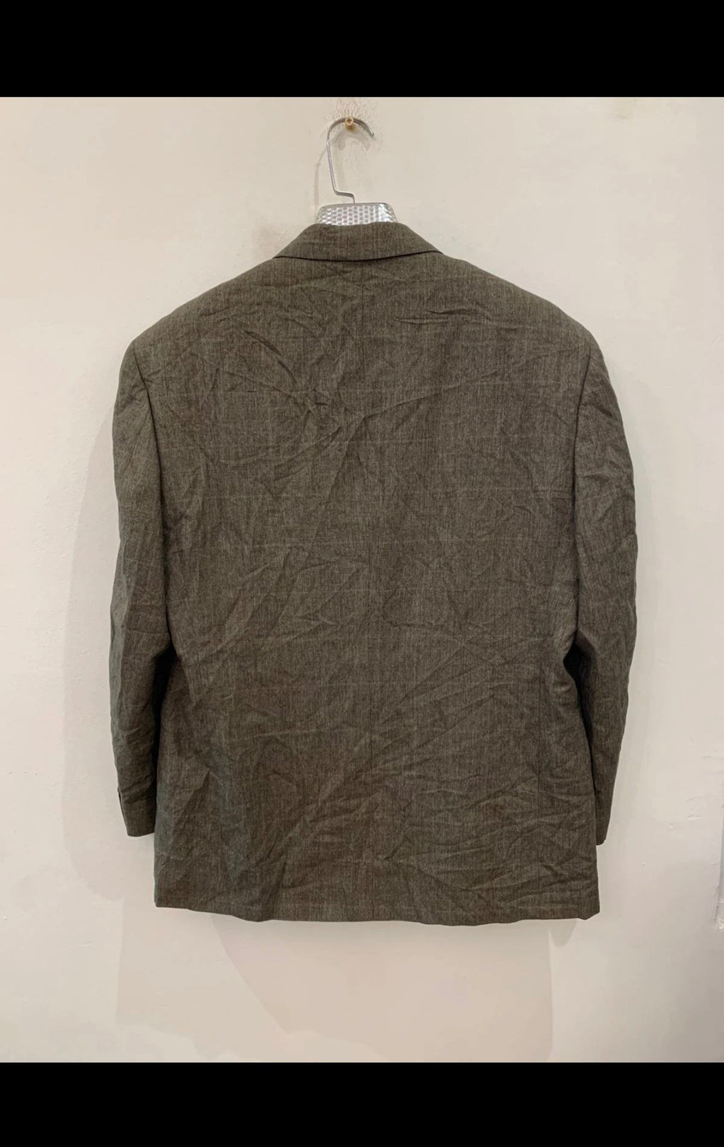 Vintage Cambridge pure wool Windowpane double breasted jacket blazer 42R 42S