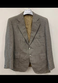 1970s Vintage houndstooth pure wool classic hunting jacket blazer 40R 40S